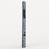 水中競技動物パターン |海水中ライフ19 Case-Mate iPhoneケース (裏面/右)