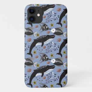 水中競技動物パターン 海水中ライフ19 iPhone 11 ケース