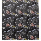 水中競技動物パターン |海水中ライフ20 シャワーカーテン (正面)