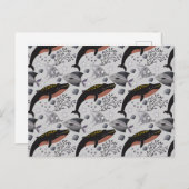 水中競技動物パターン |海水中ライフ22 ポストカード (正面/裏面)