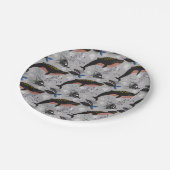 水中競技動物パターン |海水中ライフ23 ペーパープレート (アングル)