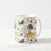 水中競技動物パターン |海水中ライフ26 コーヒーマグカップ (正面右)