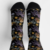 水中競技動物パターン |海水中ライフ29 ソックス (上部)