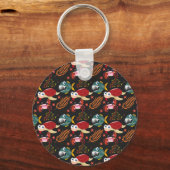 水中競技動物パターン |海水中ライフ30 キーホルダー (正面)