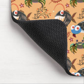 水中競技動物パターン |海水中ライフ32 マウスパッド (コーナー)