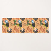 水中競技動物パターン |海水中ライフ32 ヨガマット (正面(横))