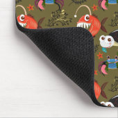 水中競技動物パターン |海水中ライフ36 マウスパッド (コーナー)