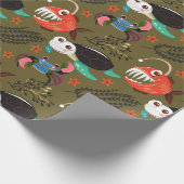 水中競技動物パターン |海水中ライフ36 ラッピングペーパー (角)