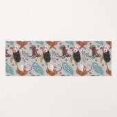 水中競技動物パターン |海水中ライフ37 ヨガマット (正面(横))