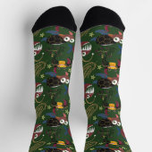 水中競技動物パターン |海水中ライフ38 ソックス (上部)