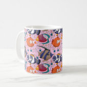 水中競技動物パターン |海水中ライフ39 コーヒーマグカップ (正面左)