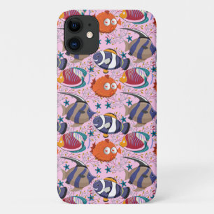 水中競技動物パターン  海水中ライフ39 iPhone 11 ケース