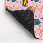 水中競技動物パターン |海水中ライフ3 マウスパッド (コーナー)