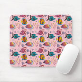 水中競技動物パターン |海水中ライフ3 マウスパッド (マウス)