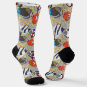 水中競技動物パターン |海水中ライフ40 ソックス (傾斜あり)