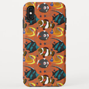 水中競技動物パターン 海水中ライフ42 iPhone XS MAXケース