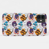 水中競技動物パターン |海水中ライフ44 Case-Mate iPhoneケース (裏面(横))