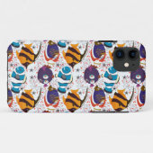 水中競技動物パターン |海水中ライフ44 Case-Mate iPhoneケース (裏面(横))