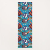 水中競技動物パターン |海水中ライフ45 ヨガマット (正面)