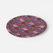 水中競技動物パターン |海水中ライフ46 ペーパープレート (アングル)