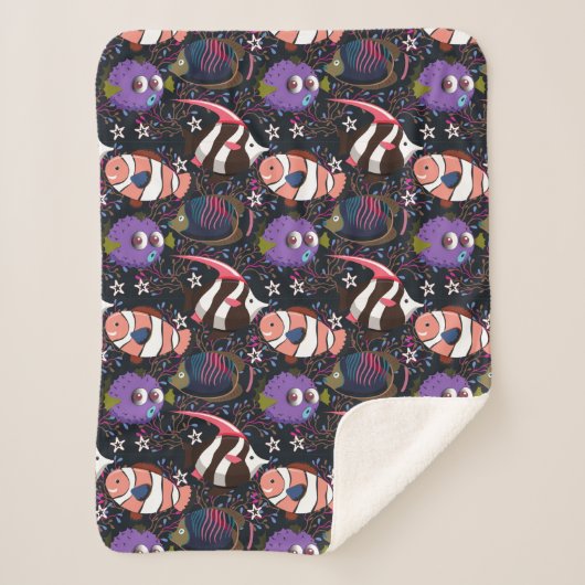 水中競技動物パターン |海水中ライフ47 シェルパブランケット (正面)