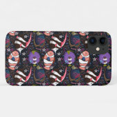 水中競技動物パターン |海水中ライフ47 Case-Mate iPhoneケース (裏面(横))