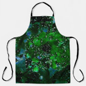 水中競技植物の池の夜の写真の欠陥モザイク エプロン (正面)