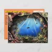 水中競技洞窟 ポストカード (正面/裏面)