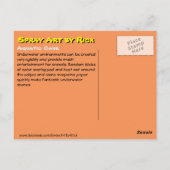 水中競技洞窟 ポストカード (裏面)