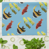 水中競技海魚 キッチンタオル (折り畳み)