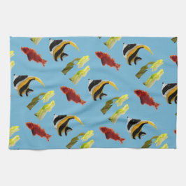 水中競技海魚 キッチンタオル
