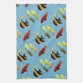 水中競技海魚 キッチンタオル (縦)