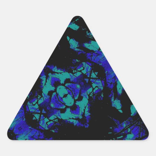 水中競技物質 三角形シール (正面)