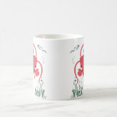 水中競技環境の赤いザリガニCoffee Mug コーヒーマグカップ (中央)