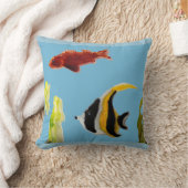 水中競技美術魚 クッション (ブランケット)