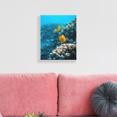 水中競技航海の写真海洋動物写真 キャンバスプリント (インサイチュ (リビング))