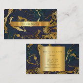 水中競技金ゴールドマーブルビップ名刺 名刺 (正面/裏面)