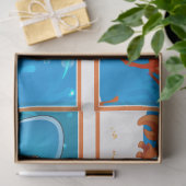 水中競技魚の切り離しセットティッシュペーパー 薄葉紙 (ギフト)