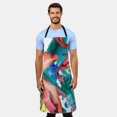 水中競技魚セット。中の紅海と珍しい魚 エプロン (着用した状態)