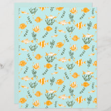 水中競技魚紙シート