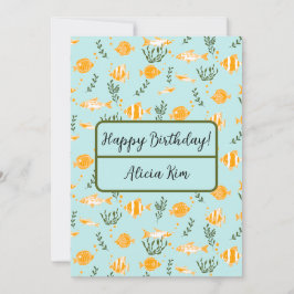 水中競技魚類型デザイン シーズンカード