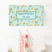 水中競技魚類型デザイン 横断幕 (インサイチュ)