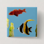 水中競技魚 缶バッジ (正面)