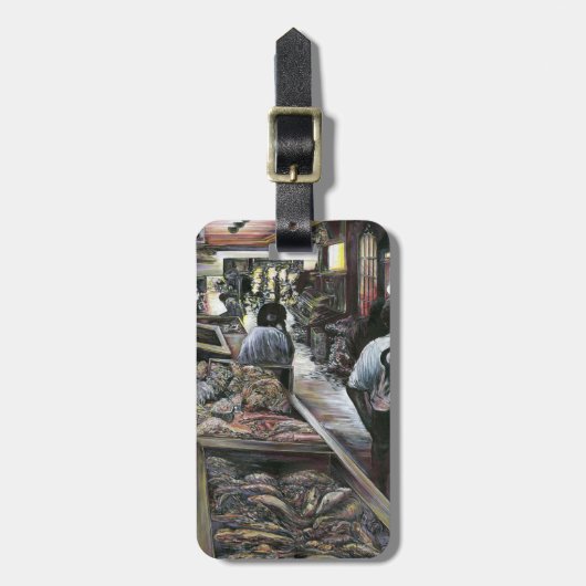 水中競技，エルサレム，砂漠の風とキスをした ラゲッジタグ (正面縦)