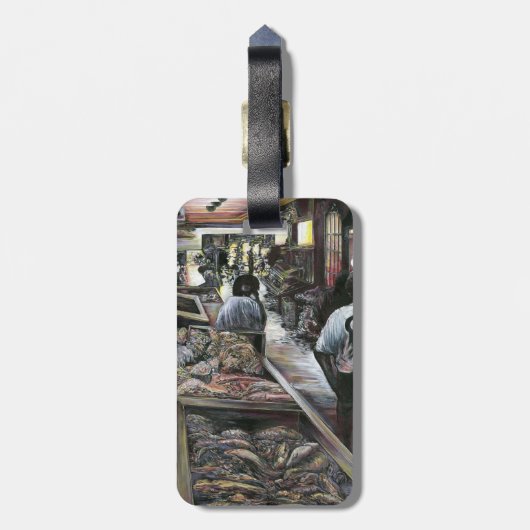 水中競技，エルサレム，砂漠の風とキスをした ラゲッジタグ (裏面縦)