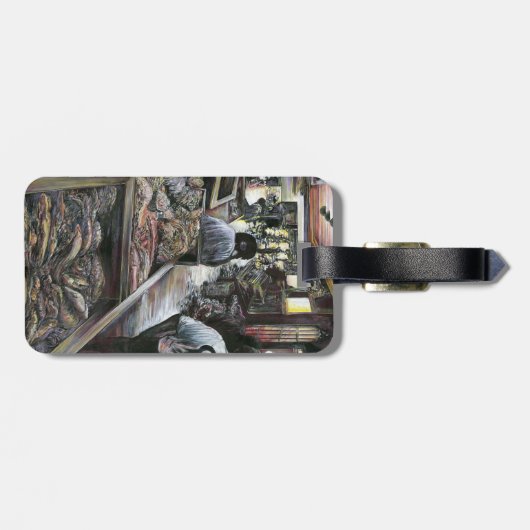 水中競技，エルサレム，砂漠の風とキスをした ラゲッジタグ (裏面横)