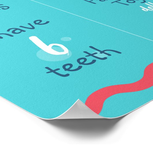 水中第1誕生日標識 ポスター (角)