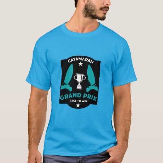 水中翼型帆船レース Tシャツ (正面)