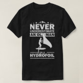 水中翼翼Wingfoil Wingsurf Tシャツ (デザイン正面)