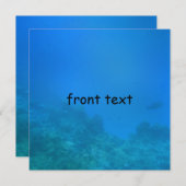 水中背景シーン 招待状 (正面/裏面)